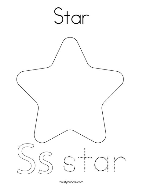 Dancing Star Coloring Page