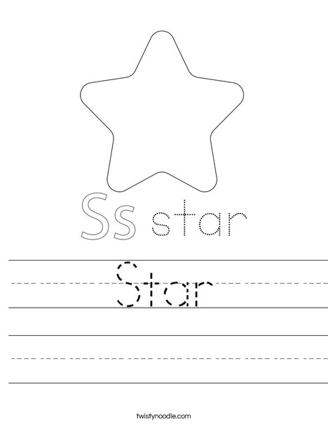 Dancing Star Worksheet
