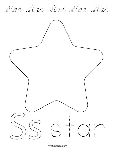 Dancing Star Coloring Page