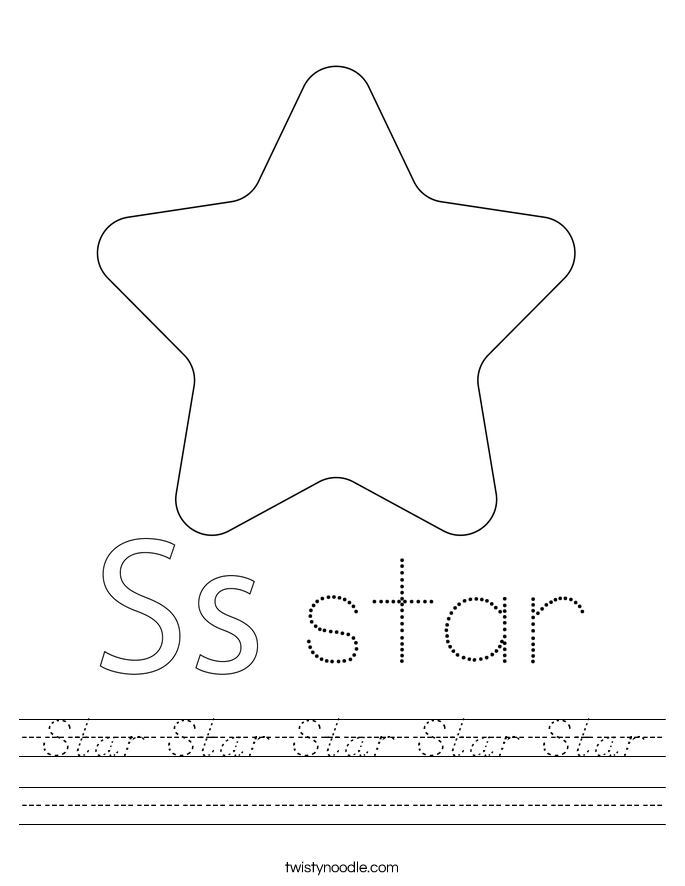 Star Star Star Star Star Worksheet