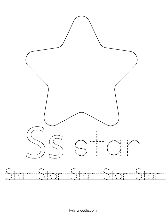 Star Star Star Star Star Worksheet