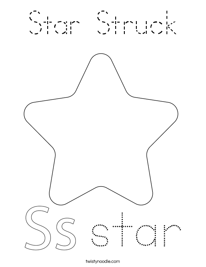 Star Struck Coloring Page