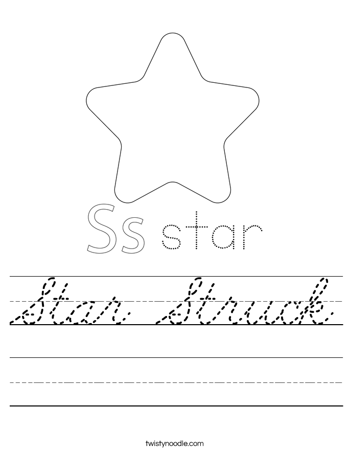 Star Struck Worksheet