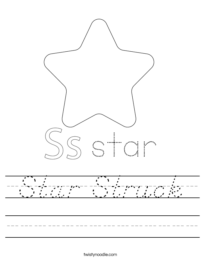 Star Struck Worksheet