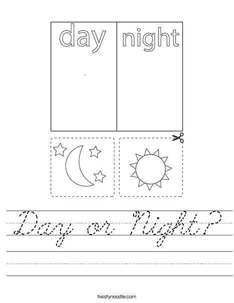 Day or Night? Worksheet