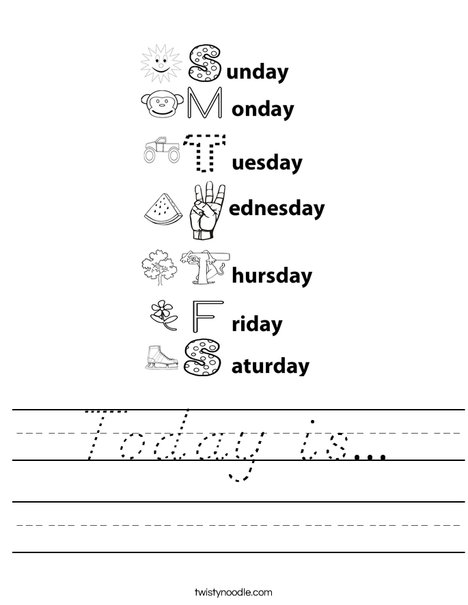 Days Worksheet