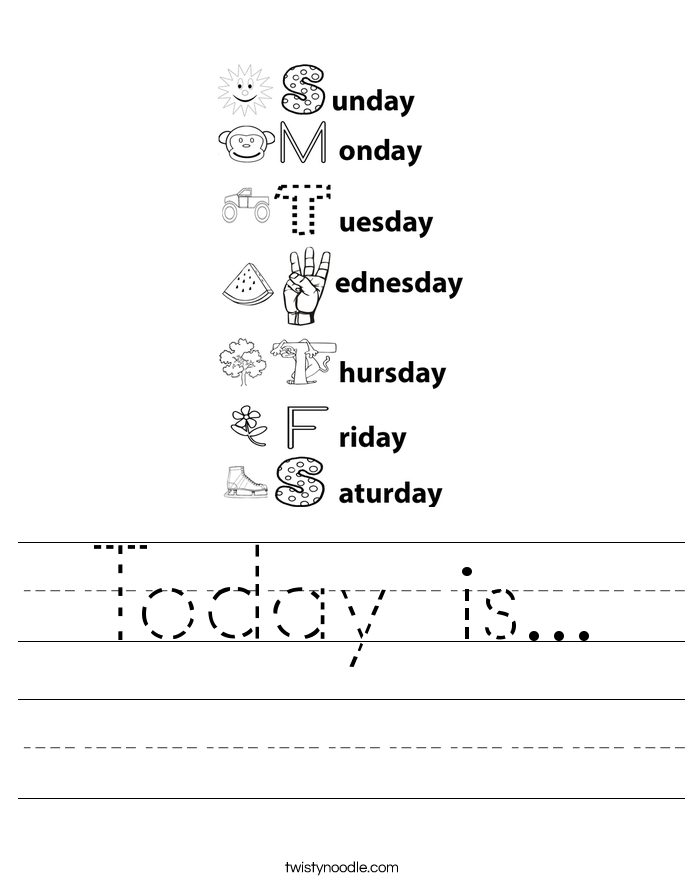 Today is... Worksheet