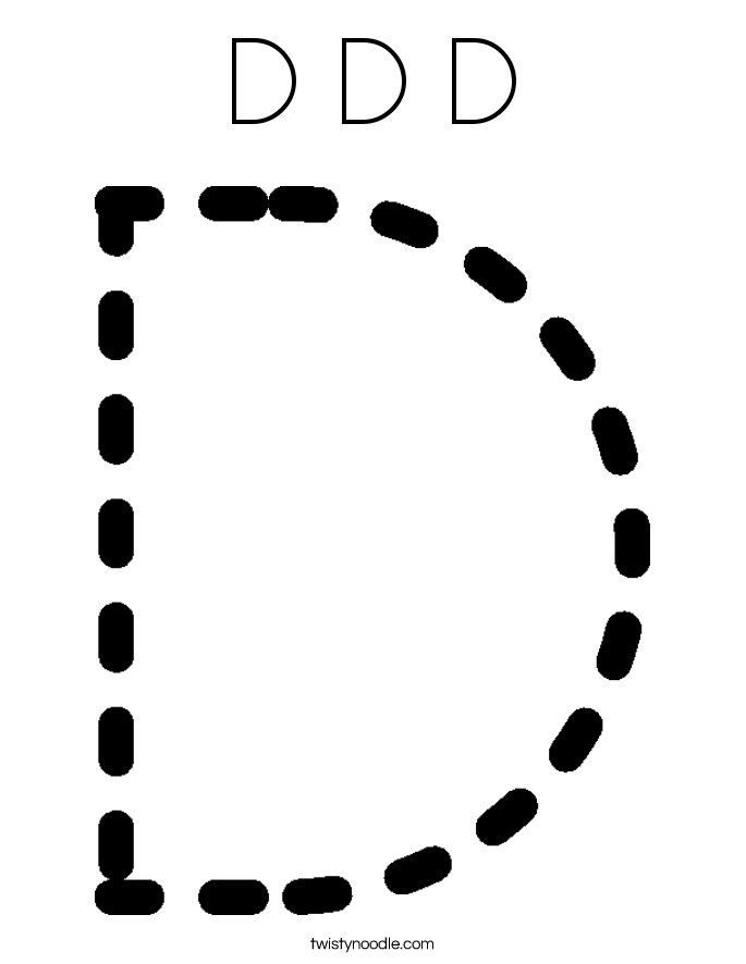 D D D Coloring Page