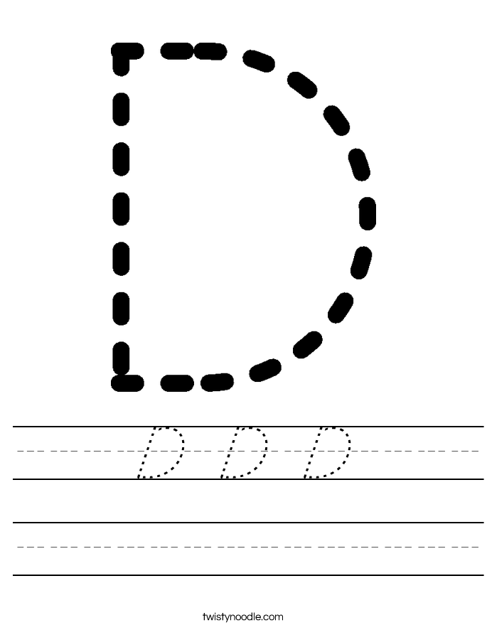 D D D Worksheet