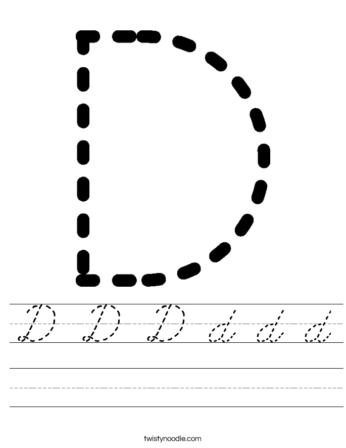 D D D d d d Worksheet