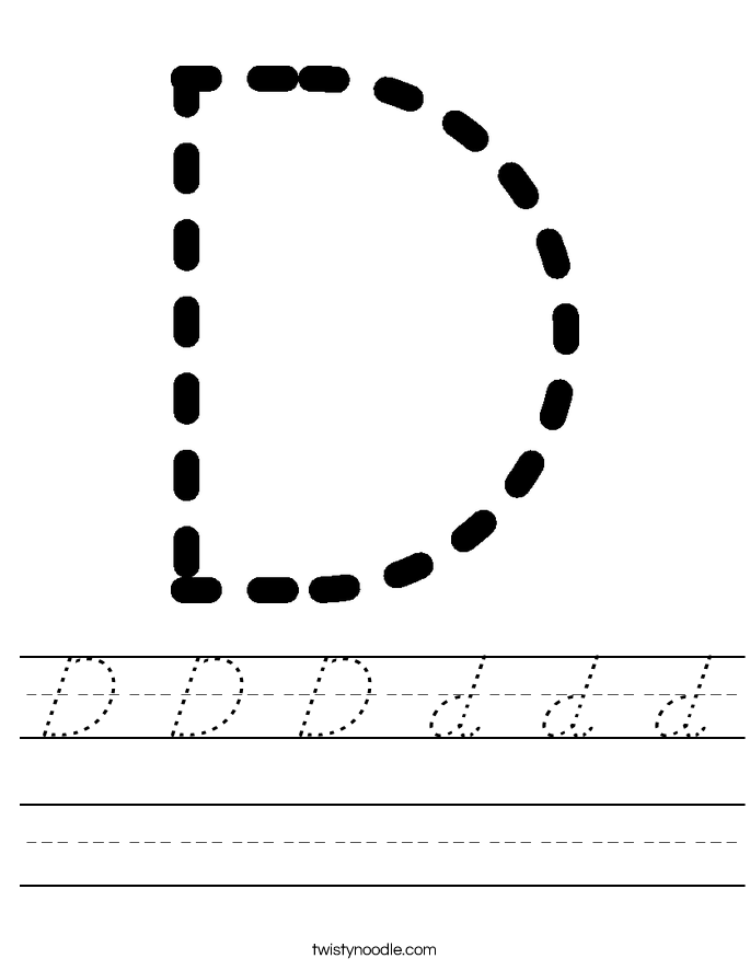 D D D d d d Worksheet