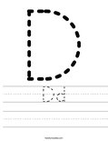 Dd Worksheet