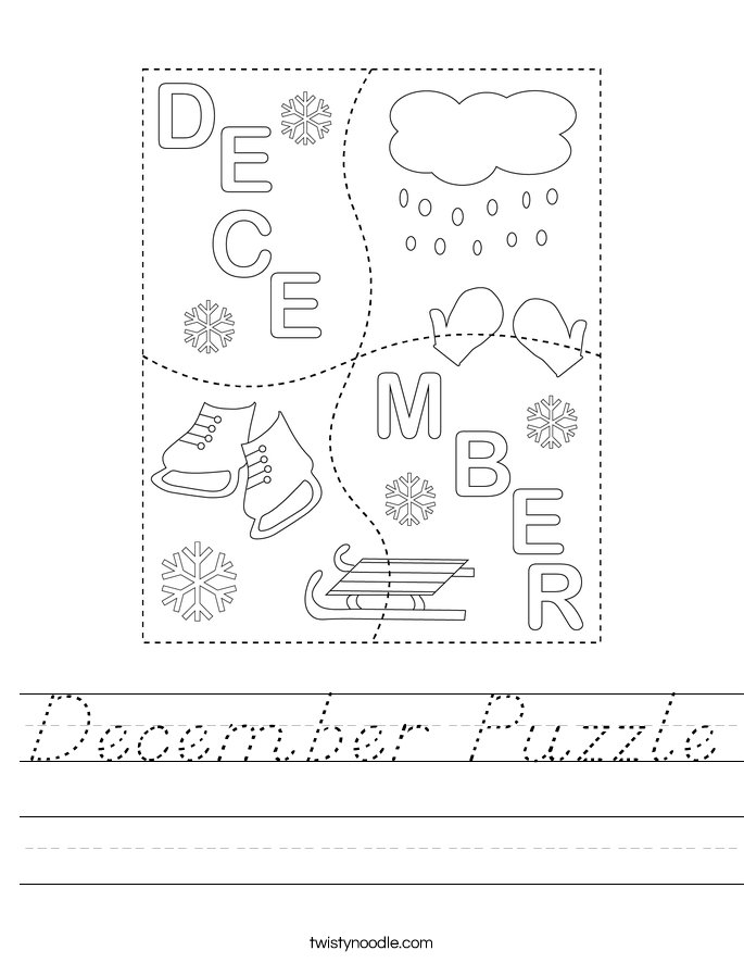 December Puzzle Worksheet