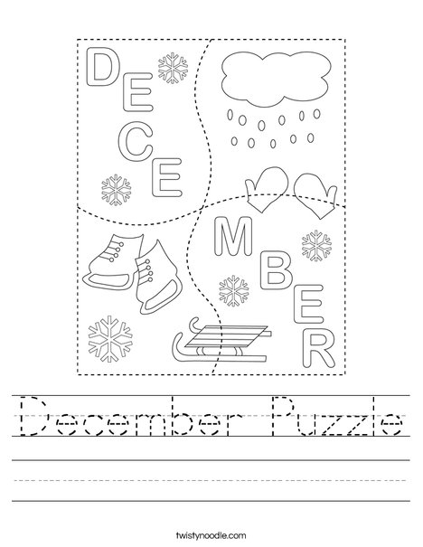 December Puzzle Worksheet