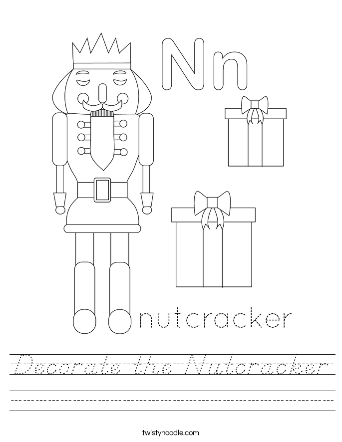 Decorate the Nutcracker Worksheet