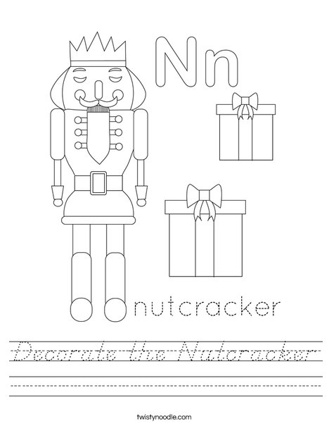 Decorate the Nutcracker Worksheet