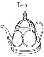 teapot coloring page twisty noodle
