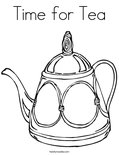 Time for Tea Coloring Page