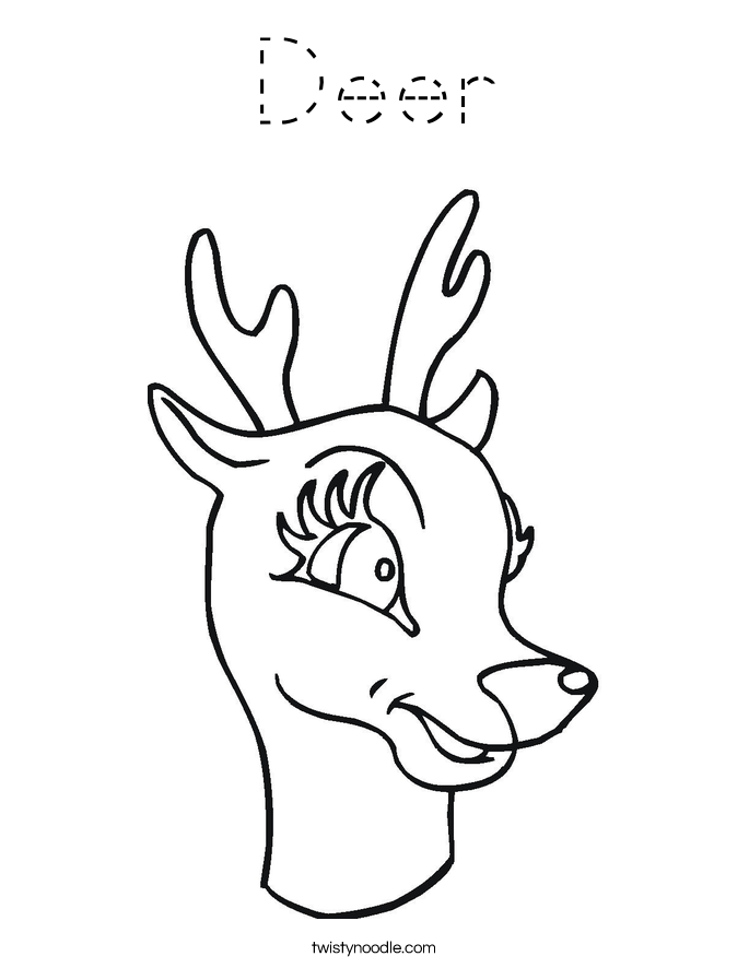 Deer Coloring Page