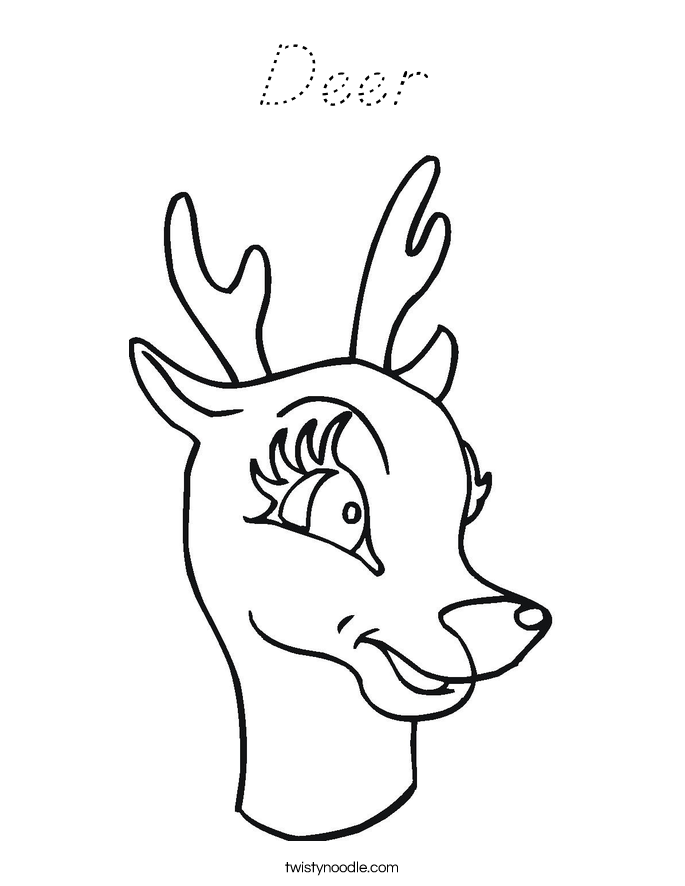 Deer Coloring Page