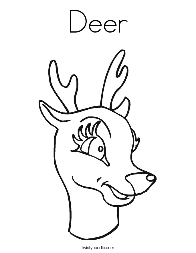 Deer Coloring Page