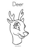 Deer Coloring Page