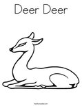 Deer Deer Coloring Page