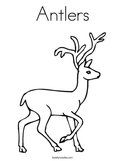 Antlers Coloring Page