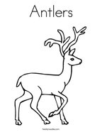 Antlers Coloring Page