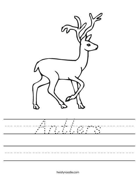 Deer Worksheet