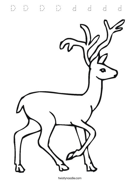 Deer Coloring Page