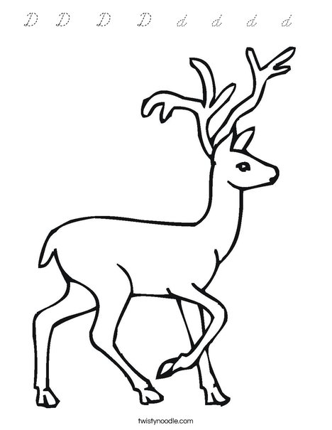 Deer Coloring Page