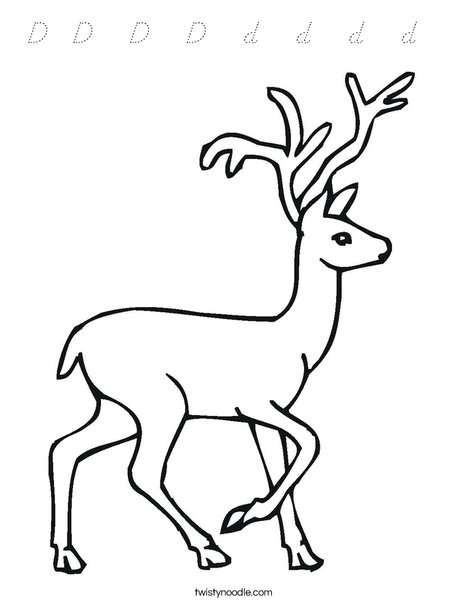 Deer Coloring Page