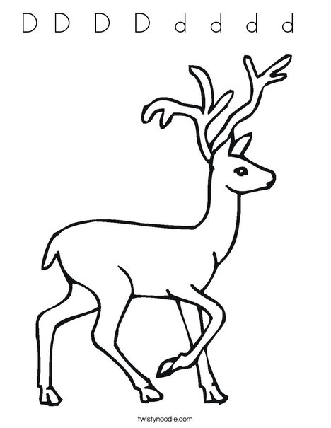 Deer Coloring Page