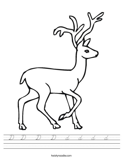 Deer Worksheet