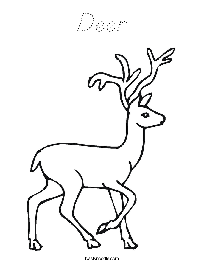 Deer Coloring Page