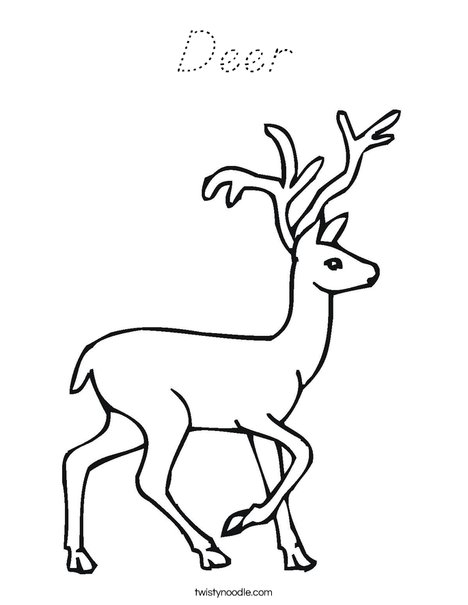 Deer Coloring Page