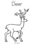 Deer Coloring Page