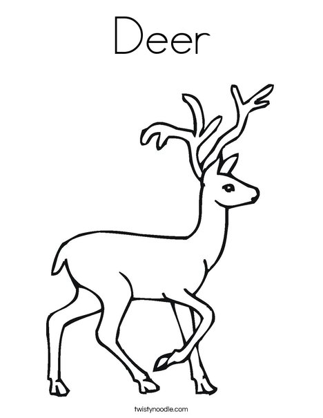 Deer Coloring Page