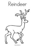 Reindeer Coloring Page