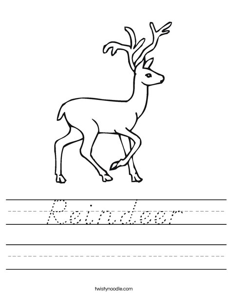 Deer Worksheet
