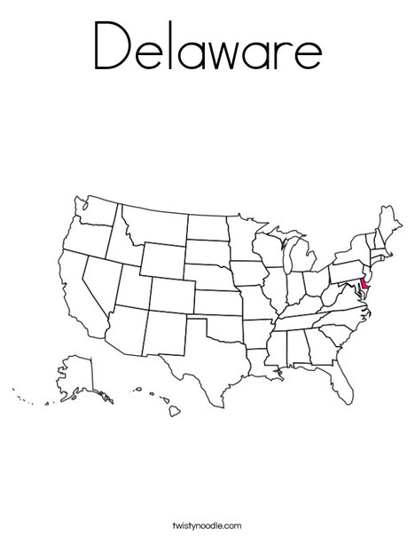 Delaware Coloring Page