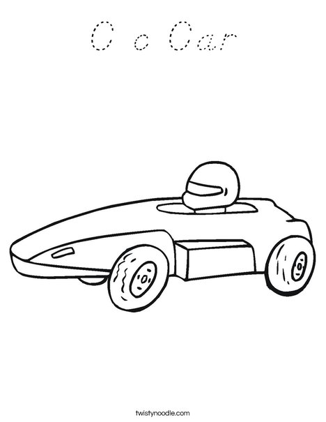 Derby Car Coloring Page