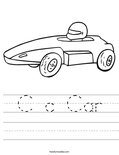 C c Car Worksheet