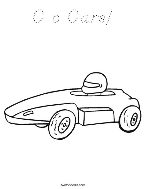 Derby Car Coloring Page