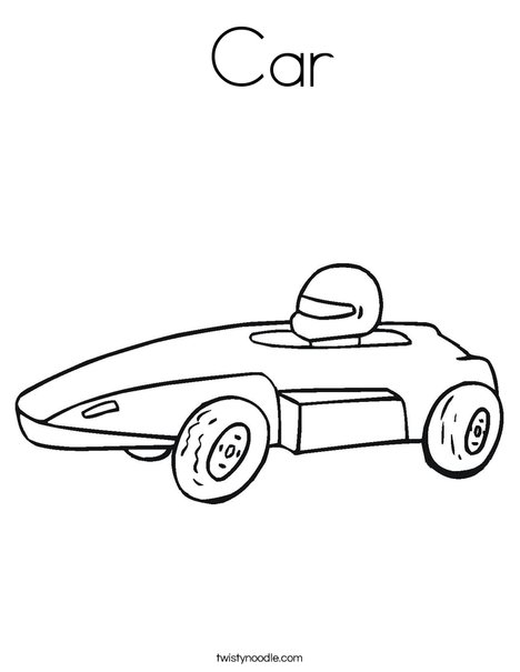 Derby Car Coloring Page