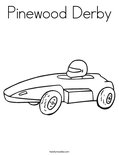 Pinewood DerbyColoring Page
