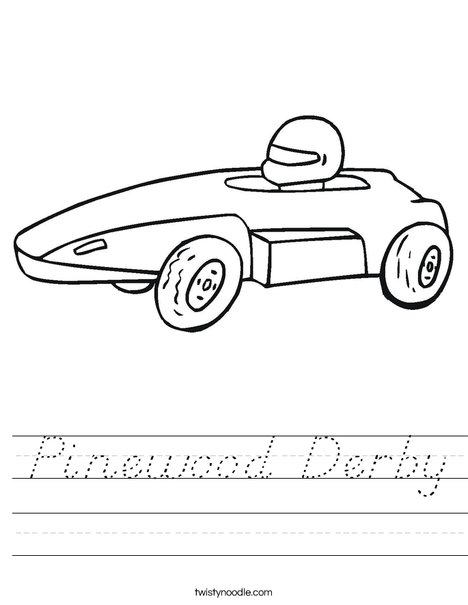Derby Car Worksheet