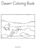 Desert Coloring Book Coloring Page