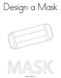 Design a Mask Coloring Page
